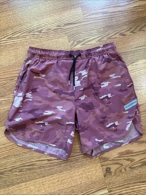 Legends Luka Men's White Red Pink Camo Athletic Shorts 7” Liner